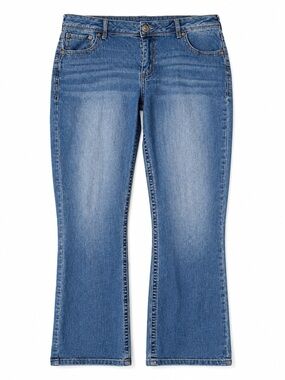 Maurices | Short Bootcut Jeans Medium Wash Embroidered Pockets | Size: 14P